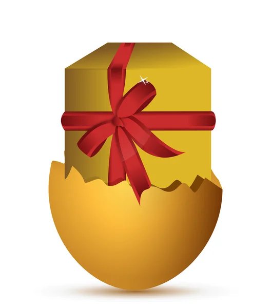 Easter egg gift — Stock Photo, Image