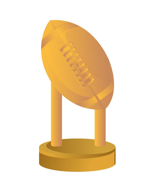 Gold Trophy Cup Football — Stock Photo, Image