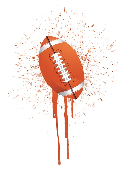 Ink splatter football — Stock Photo, Image