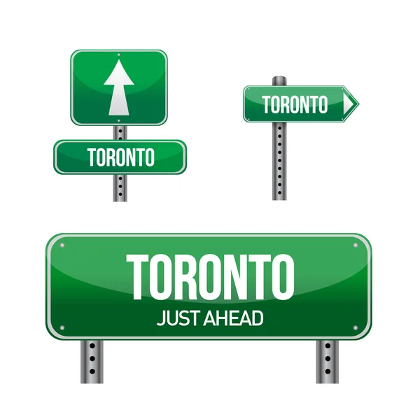 Toronto city road sign — Stock Photo, Image