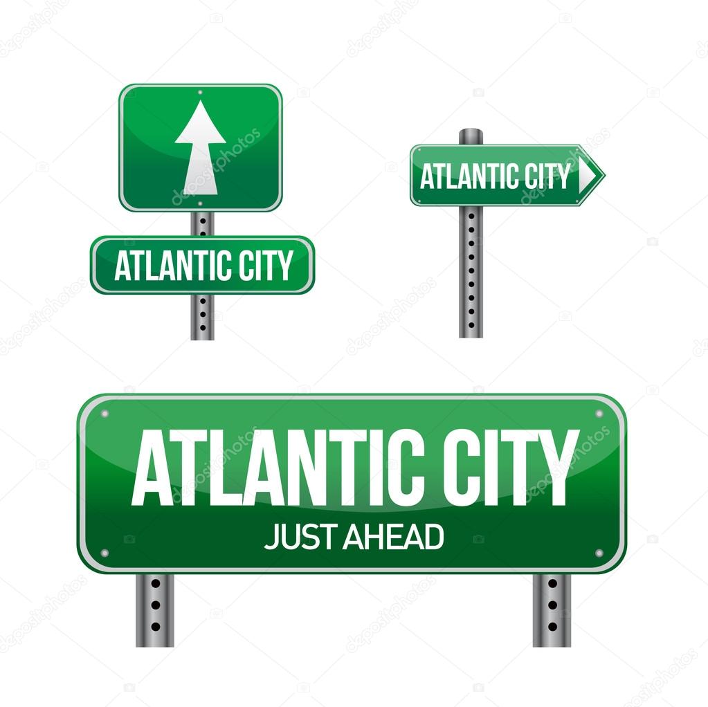 atlantic city city road sign