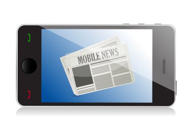Smart phone with mobile news