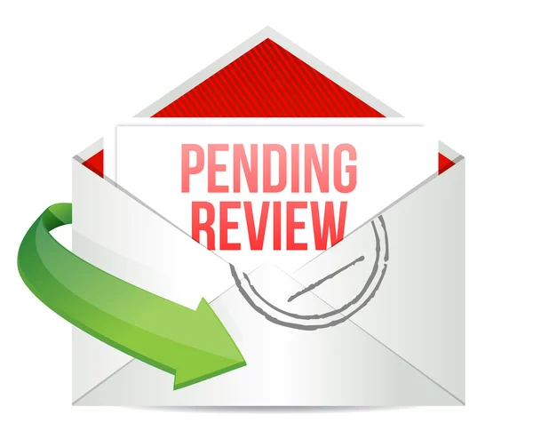 Pending review e mail — Stock Photo, Image