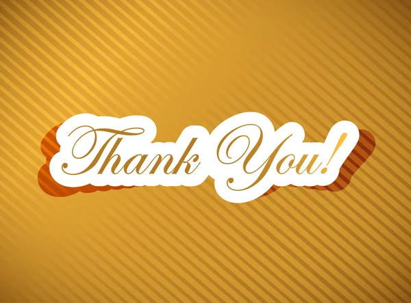 Thank you card over a golden — Stock Photo, Image