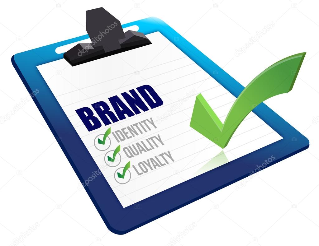 Identity, Quality and Loyalty checklist clipboard