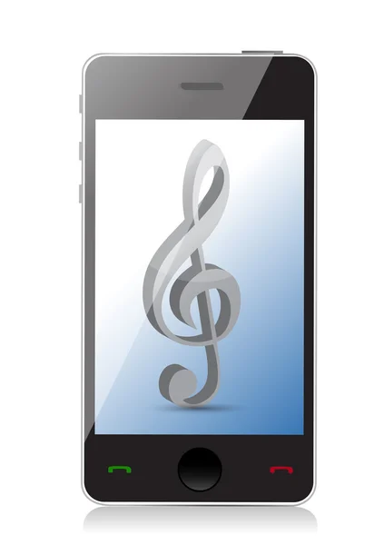 Iconos del teléfono de música — Foto de Stock