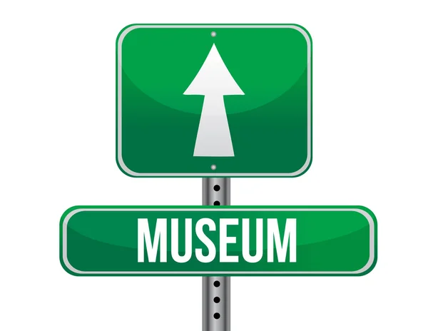Znak drogowy Muzeum — Zdjęcie stockowe