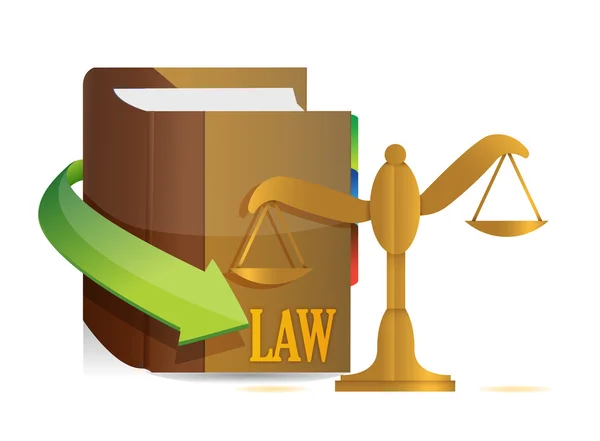 Legislation concept. Balance and book — Stock Photo, Image