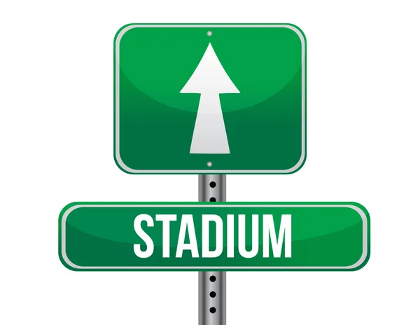 Stadium road sign — Stock Photo, Image