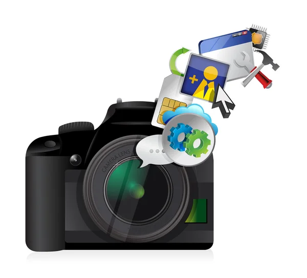 Werkzeuge zur Kameraeinstellung — Stockfoto