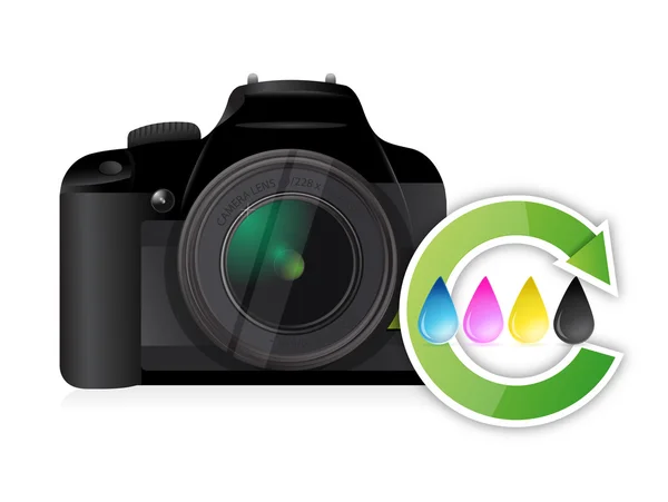 Camera CMYK-kleur-cyclus — Stockfoto