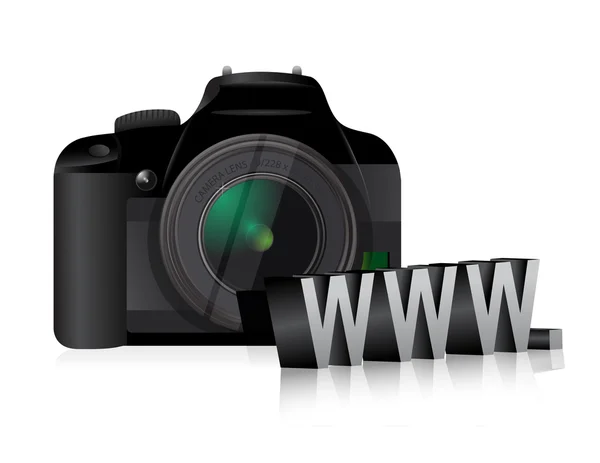 Camera www online internet concept — Stockfoto