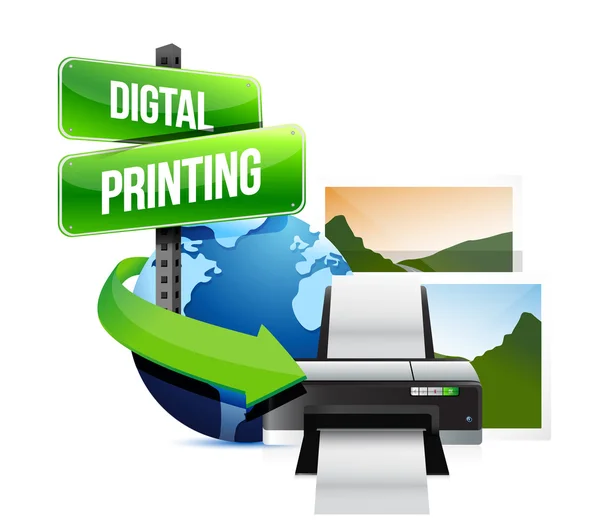 Digital printing concept — Stock Photo, Image