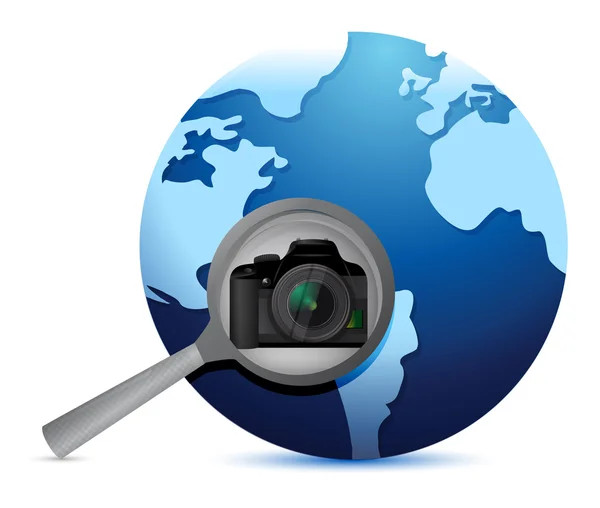 Selezione di ricerca globale della fotocamera — Foto Stock