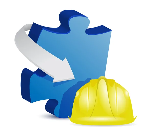 Puzzle under construction — Stock Photo, Image