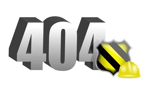Erro 404, em construção — Fotografia de Stock