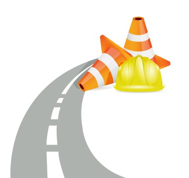 yol engeli illüstrasyon tasarımı
