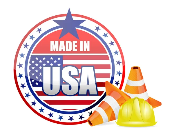 Made in USA. garanzia di protezione — Foto Stock