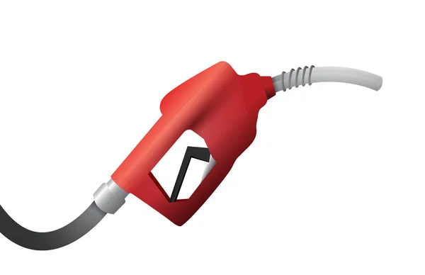 Gas pump handle illustration design over a white — Stock Photo, Image