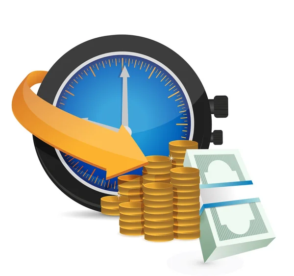 Time is money concept illustration — Stock Photo, Image