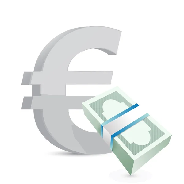 Euro valuta rekeningen uitwisseling concept — Stockfoto