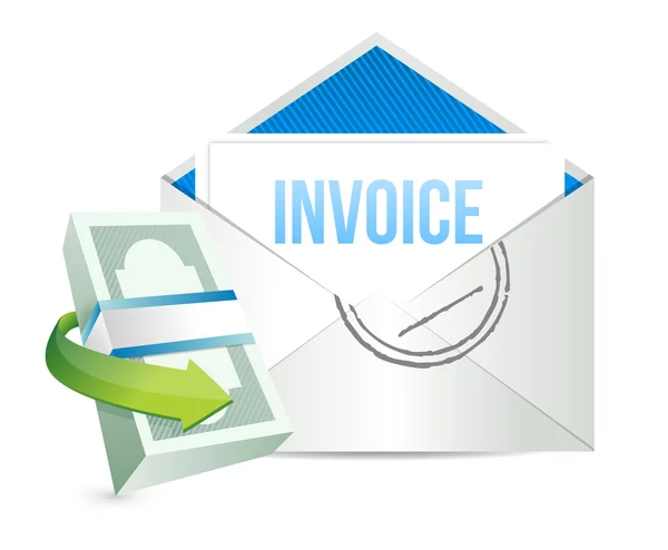 Invoice payment concept illustration — Stock Photo, Image