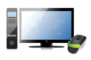 bilgisayar ve bilgisayar kablosuz fare