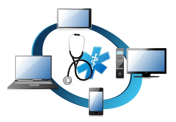 Medical network concept — Stock Photo, Image