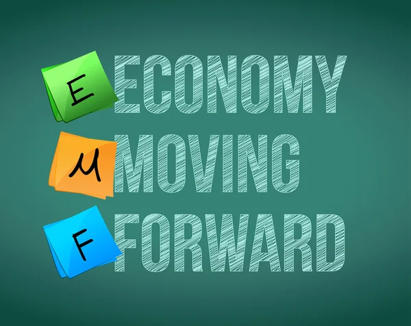 Economy moving forward — Stock Photo, Image