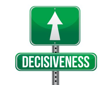 decisiveness road sign illustration design clipart