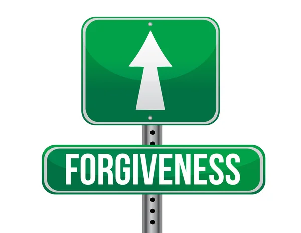 Forgiveness road sign illustration design — Stock Photo, Image