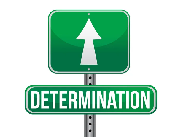Determination road sign illustration design — Stock Photo, Image