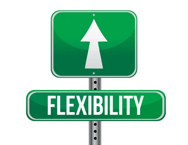 Flexibility road sign illustration design — Stock Photo, Image