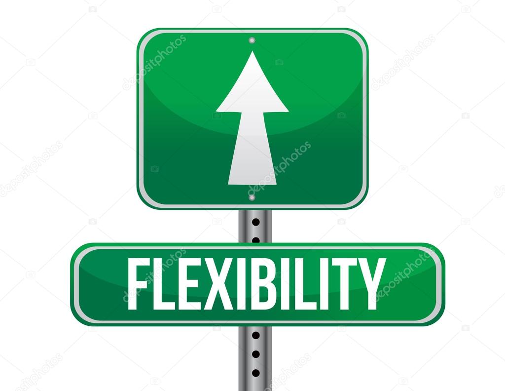 flexibility road sign illustration design