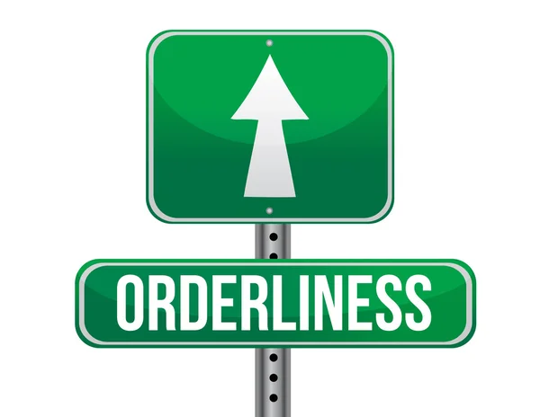 Orderliness weg teken afbeelding ontwerp — Stockfoto