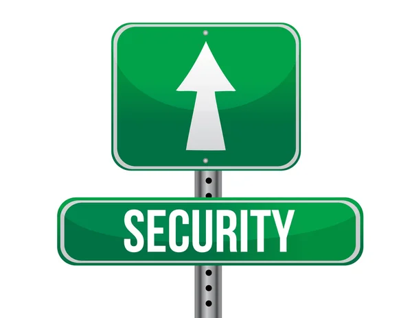 Security road sign illustration design — Stock Photo, Image