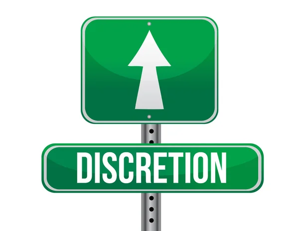 Discretion road sign illustration design — Stock Photo, Image