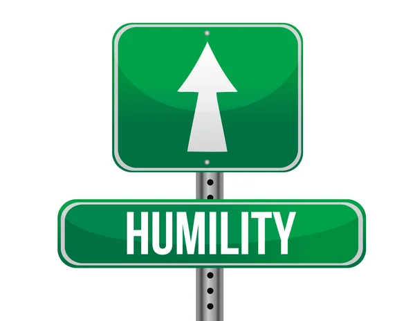 Humility road sign illustration design — Stock Photo, Image