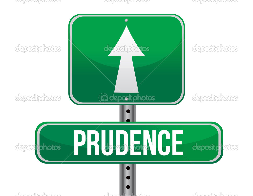 prudence road sign illustration design