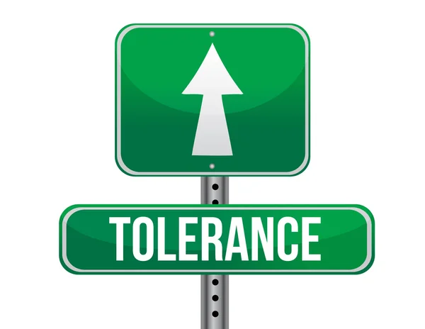 Tolerans vägutformning tecken illustration — Stockfoto