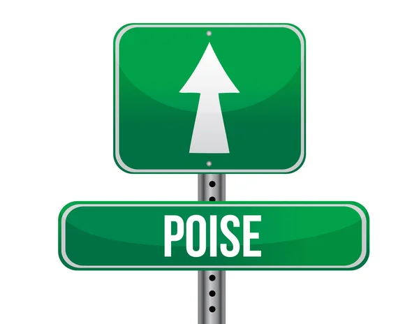 Poise road sign illustration design — Stock Photo, Image