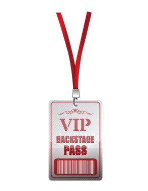 VIP illüstrasyon tasarımı Backstage pass