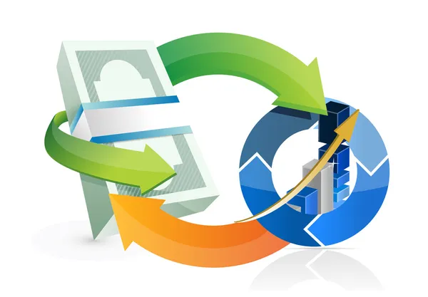 Business success cycle illustration design — Stock Photo, Image