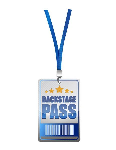 VIP illüstrasyon tasarımı Backstage pass — Stok fotoğraf