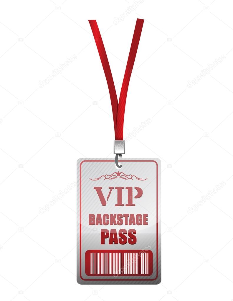 Backstage Pass Vip Illustration Design Stock Photo By C Alexmillos