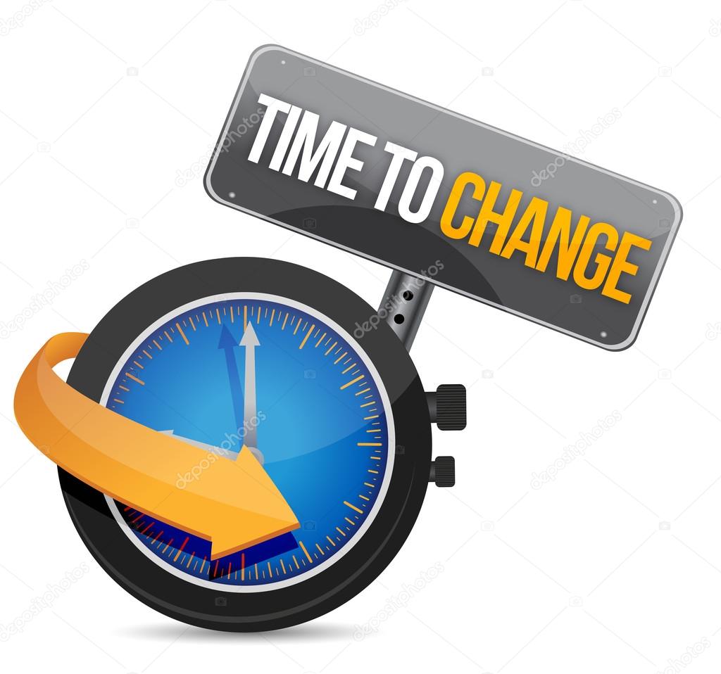 Time to change concept illustration design — Stock Photo © alexmillos
