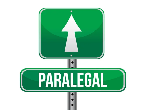 Paralegal road sign illustration design — Stock Photo, Image