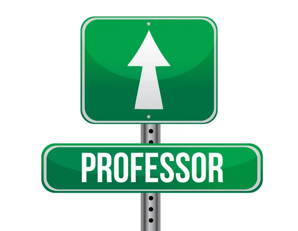 Professor road sign — Stock Photo, Image