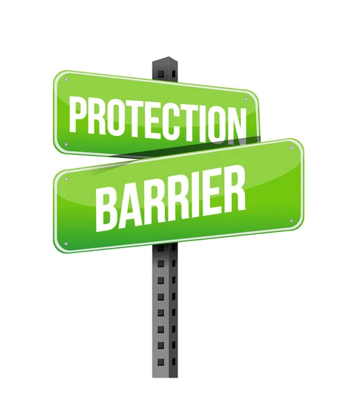 Protection barrier road sign illustration design — Stock Photo, Image