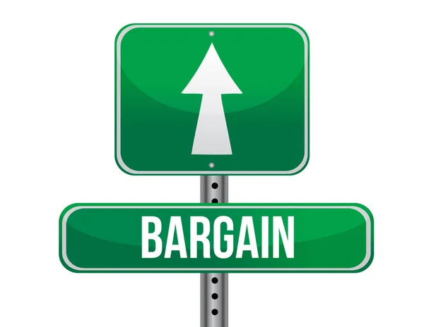 Bargain road sign illustration design — Stock Photo, Image